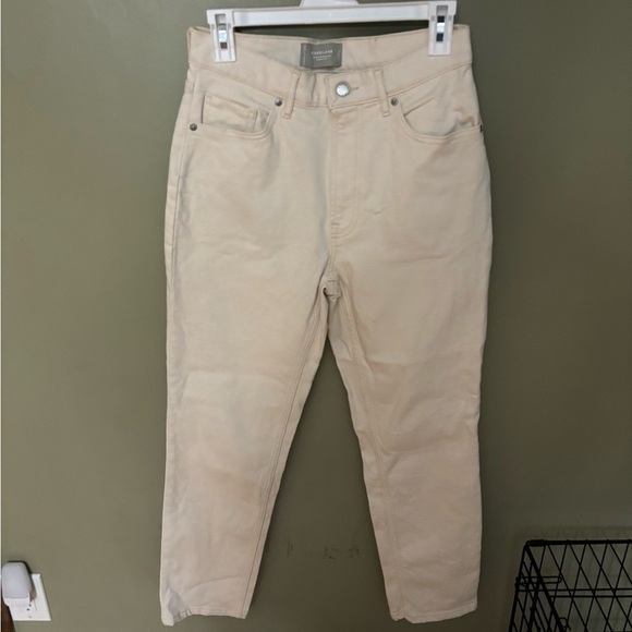 Everlane The Original Cheeky Jean Ecru Straight Fit Low Stretch 27 - Picture 3 of 5